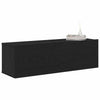 TV-skab 2 pcs Sort 100 x 30 x 30 cm Konstrueret træ