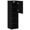 TV-skab 2 pcs Sort 30,5 x 30 x 102 cm Konstrueret træ