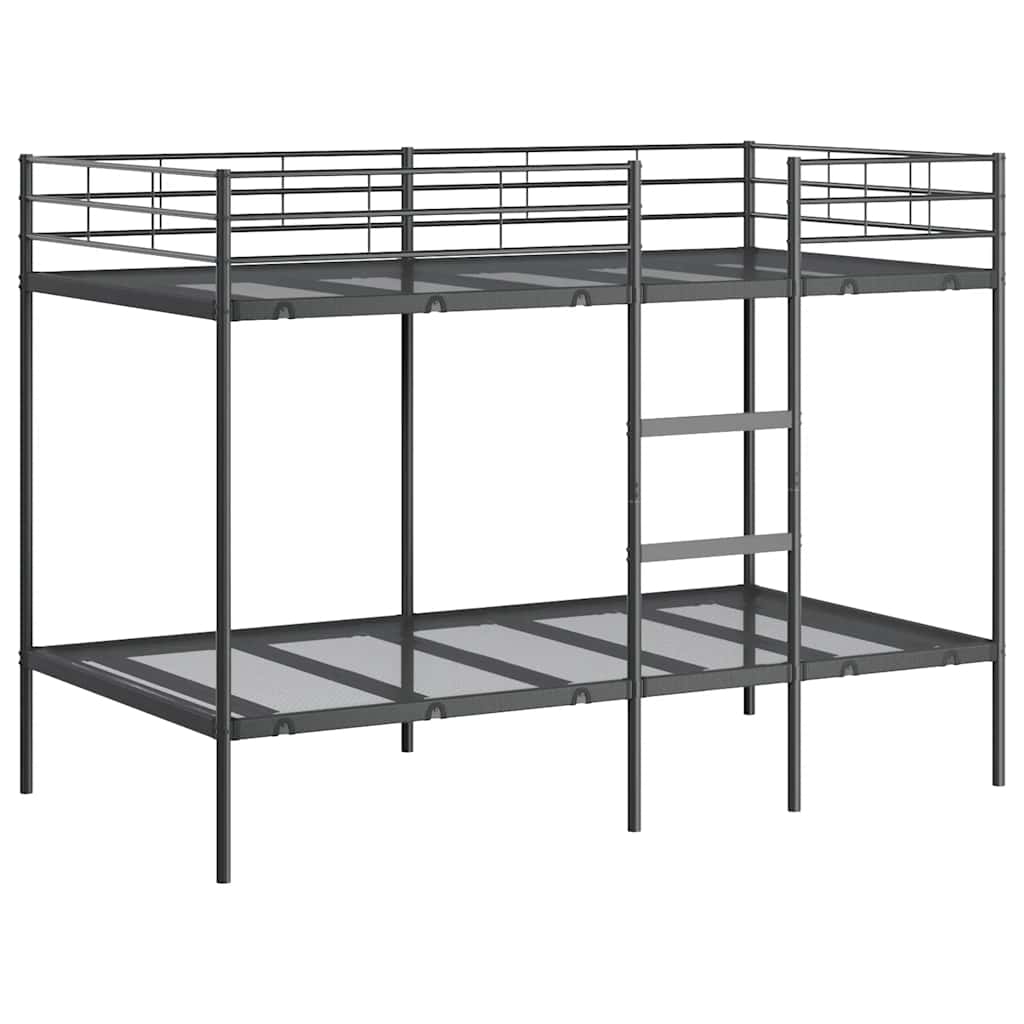 køjeseng uden madras 107x203 cm stål sort
