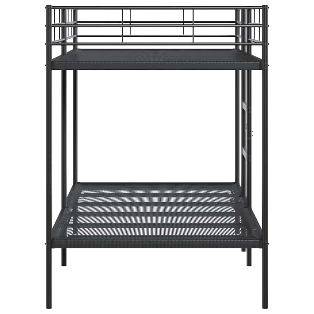 køjeseng uden madras 107x203 cm stål sort