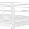 køjeseng uden madras 100x190 cm stål sort