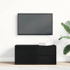 TV-bord med skuffe Sort 80 x 34 x 35.5 cm Konstrueret træ