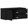 TV-bord med skuffe Sort 80 x 34 x 35.5 cm Konstrueret træ