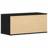 TV-bord med skuffe Sort 80 x 34 x 35.5 cm Konstrueret træ