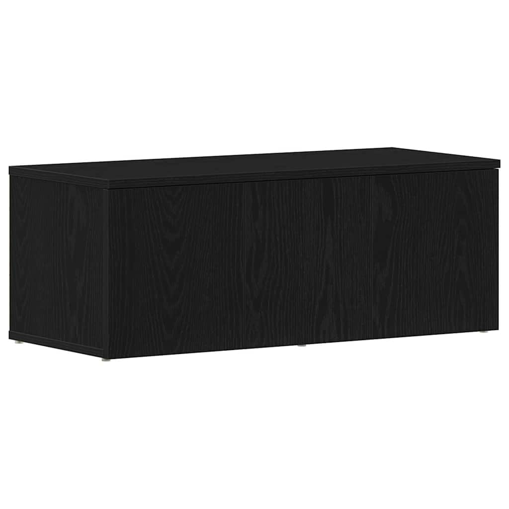 TV-bord med skuffe Sort 80 x 34 x 30 cm Konstrueret træ