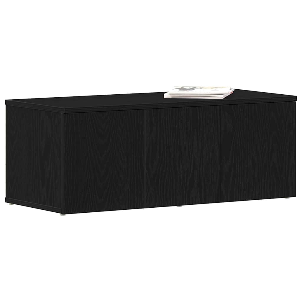 TV-bord med skuffe Sort 80 x 34 x 30 cm Konstrueret træ