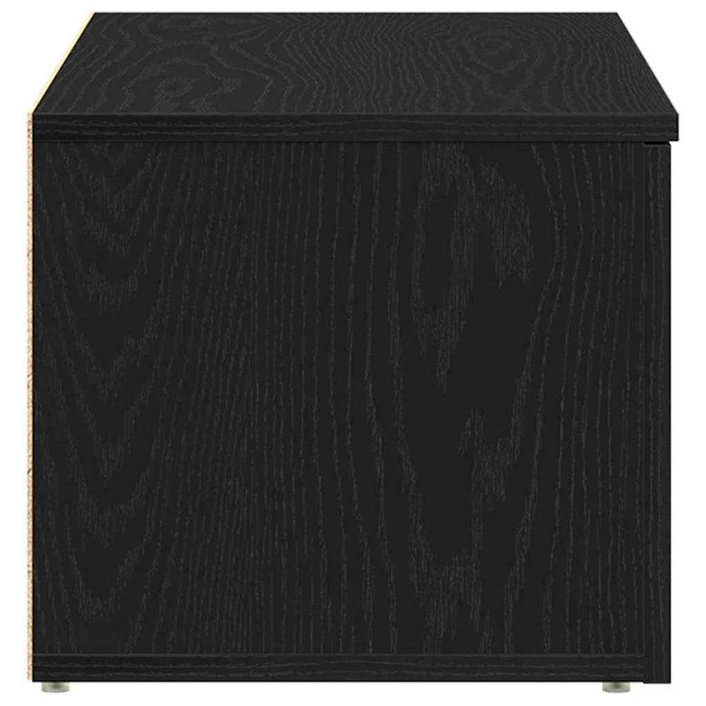 TV-bord med skuffe Sort 80 x 34 x 30 cm Konstrueret træ