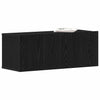 TV skabe Vægmonteret Sort eg 80 x 30 x 30 cm Konstrueret træ