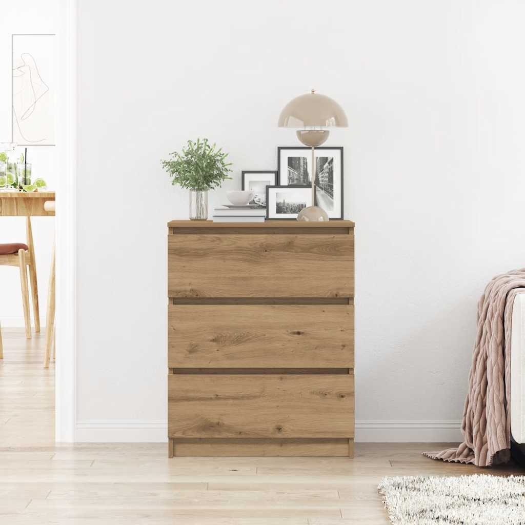 skænk 60x35x76 cm konstrueret træ kunsteg