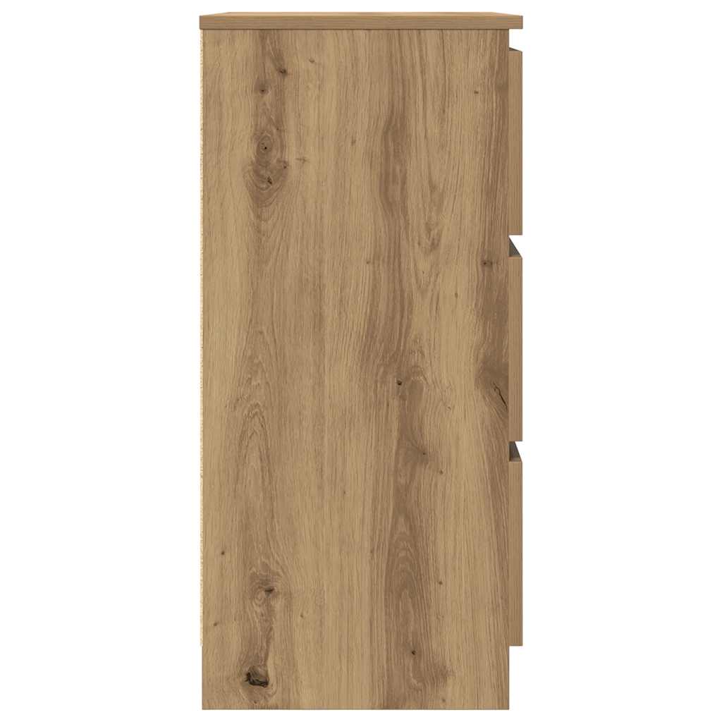 skænk 60x35x76 cm konstrueret træ kunsteg