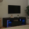 TV-skab Sort 120 x 35 x 40 cm Konstrueret træ