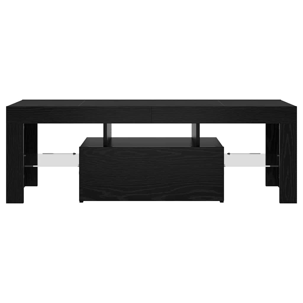 TV-skab Sort 120 x 35 x 40 cm Konstrueret træ