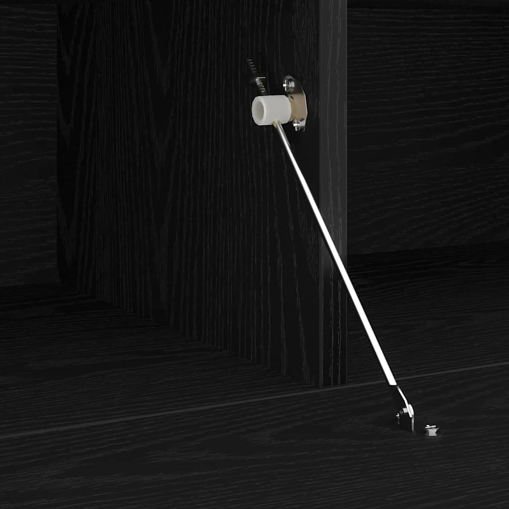 TV-skab Sort 120 x 35 x 40 cm Konstrueret træ