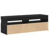 TV-skab Sort 120 x 35 x 40 cm Konstrueret træ