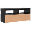 TV-skab Sort 90 x 35 x 40 cm Konstrueret træ