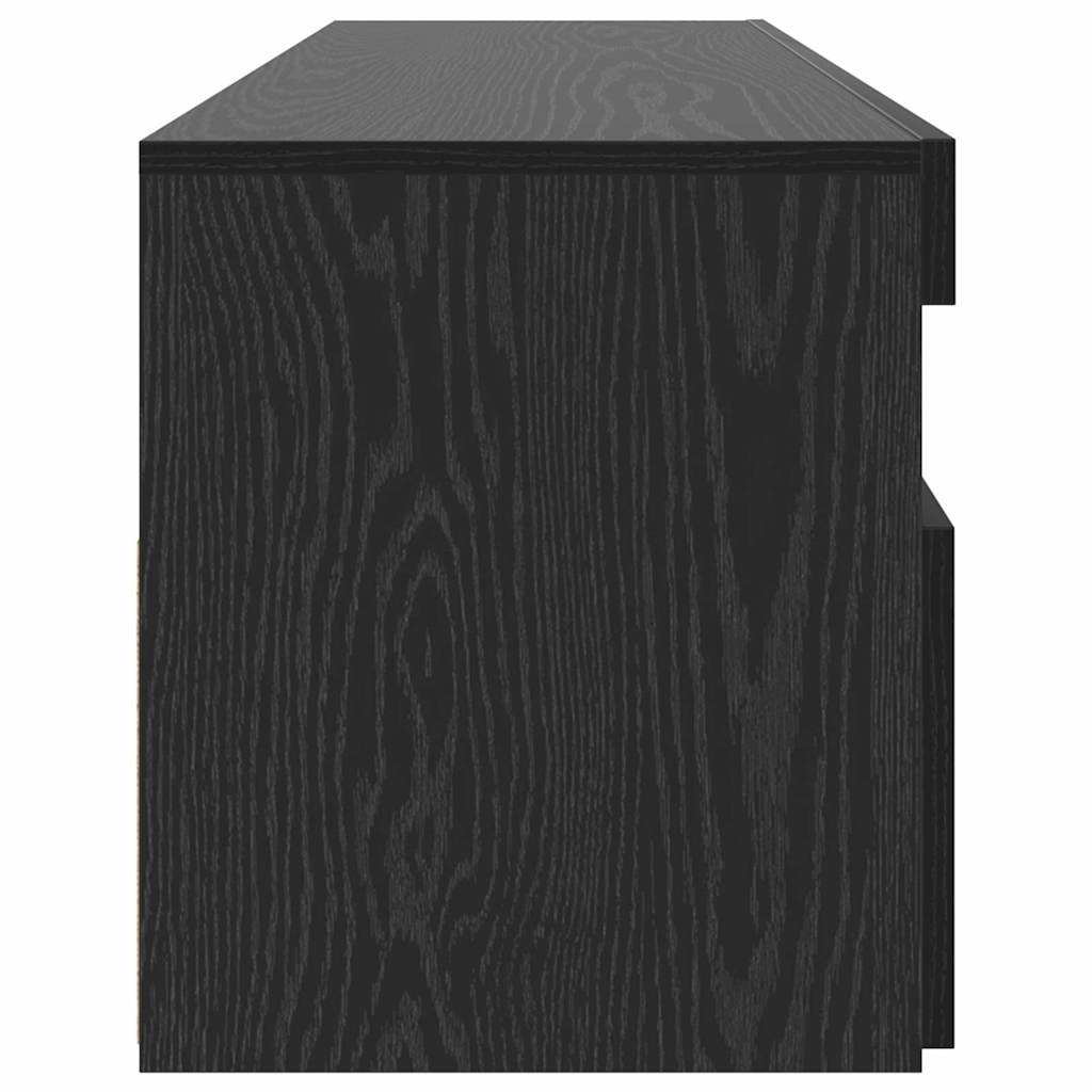 TV-skab Sort 90 x 35 x 40 cm Konstrueret træ