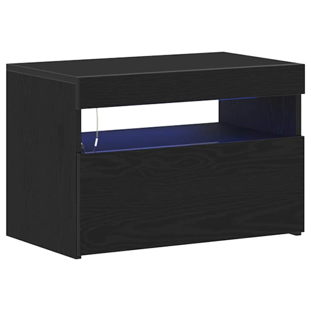TV-skab Sort 60 x 35 x 40 cm Konstrueret træ
