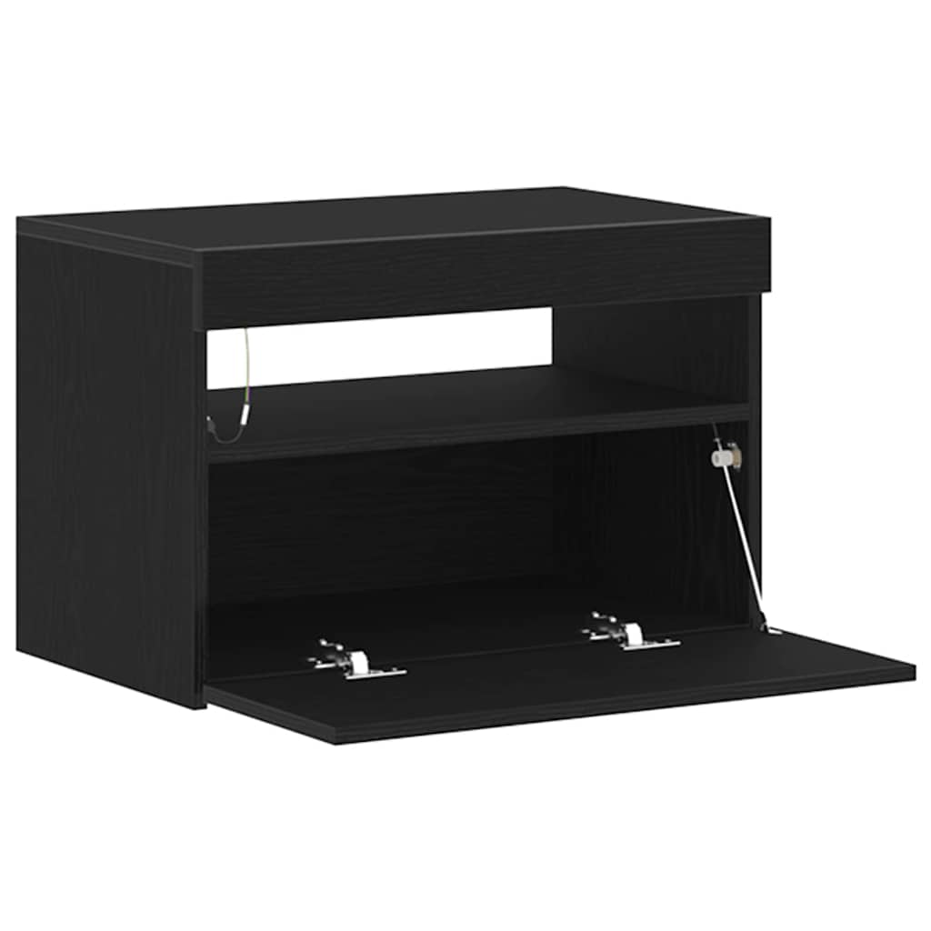TV-skab Sort 60 x 35 x 40 cm Konstrueret træ
