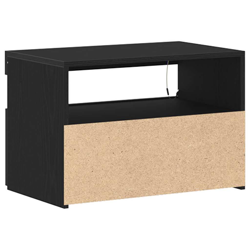 TV-skab Sort 60 x 35 x 40 cm Konstrueret træ
