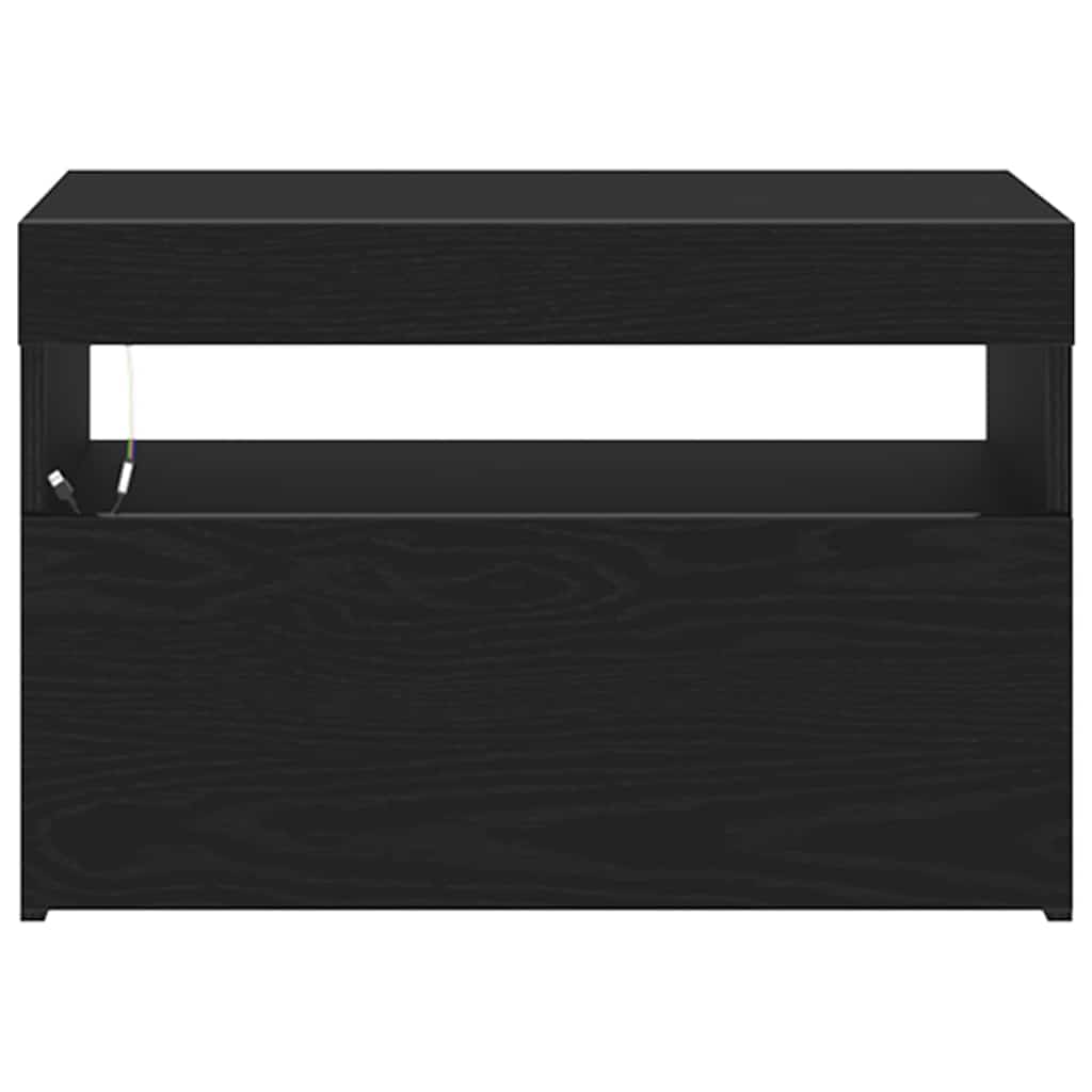 TV-skab Sort 60 x 35 x 40 cm Konstrueret træ