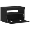 TV-skab 2 pcs Sort 60 x 35 x 40 cm Konstrueret træ