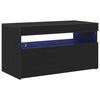 TV-skab 2 pcs Sort 75 x 35 x 40 cm Konstrueret træ