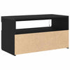 TV-skab 2 pcs Sort 75 x 35 x 40 cm Konstrueret træ