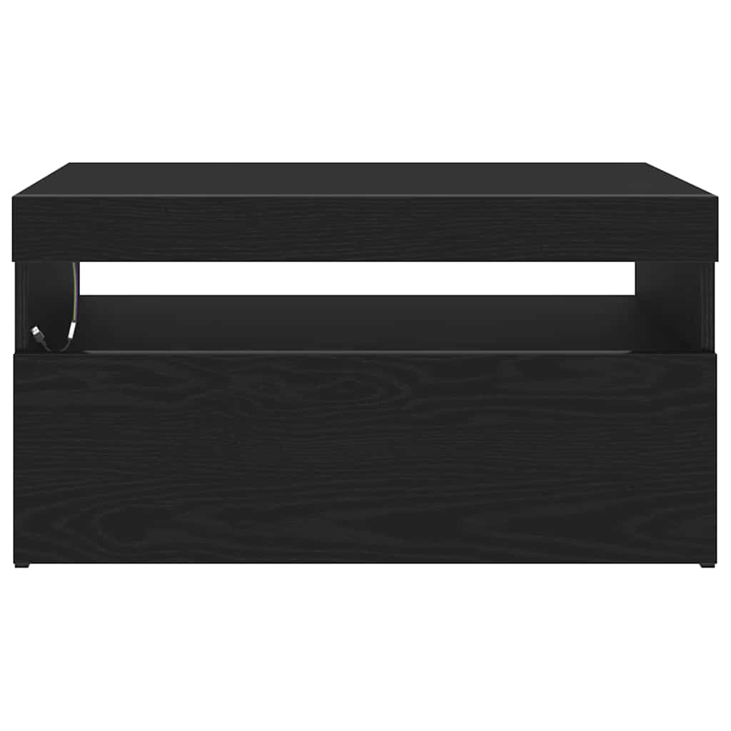TV-skab 2 pcs Sort 75 x 35 x 40 cm Konstrueret træ
