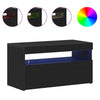 TV-skab 2 pcs Sort 75 x 35 x 40 cm Konstrueret træ