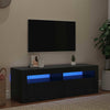 TV-skab Sort 120 x 35 x 40 cm Konstrueret træ