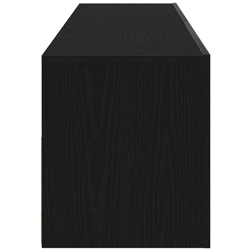 TV-skab Sort 120 x 35 x 40 cm Konstrueret træ