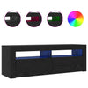 TV-skab Sort 120 x 35 x 40 cm Konstrueret træ