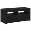 TV-skab Sort 90 x 35 x 40 cm Konstrueret træ