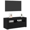 TV-skab Sort 90 x 35 x 40 cm Konstrueret træ
