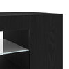 TV-skab Sort 135 x 39 x 30 cm Konstrueret træ