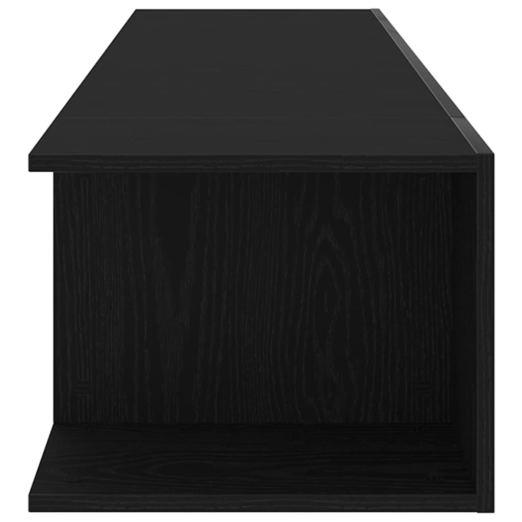 TV-skab Sort 135 x 39 x 30 cm Konstrueret træ