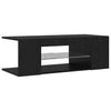 TV-skab Sort 90 x 39 x 30 cm Konstrueret træ