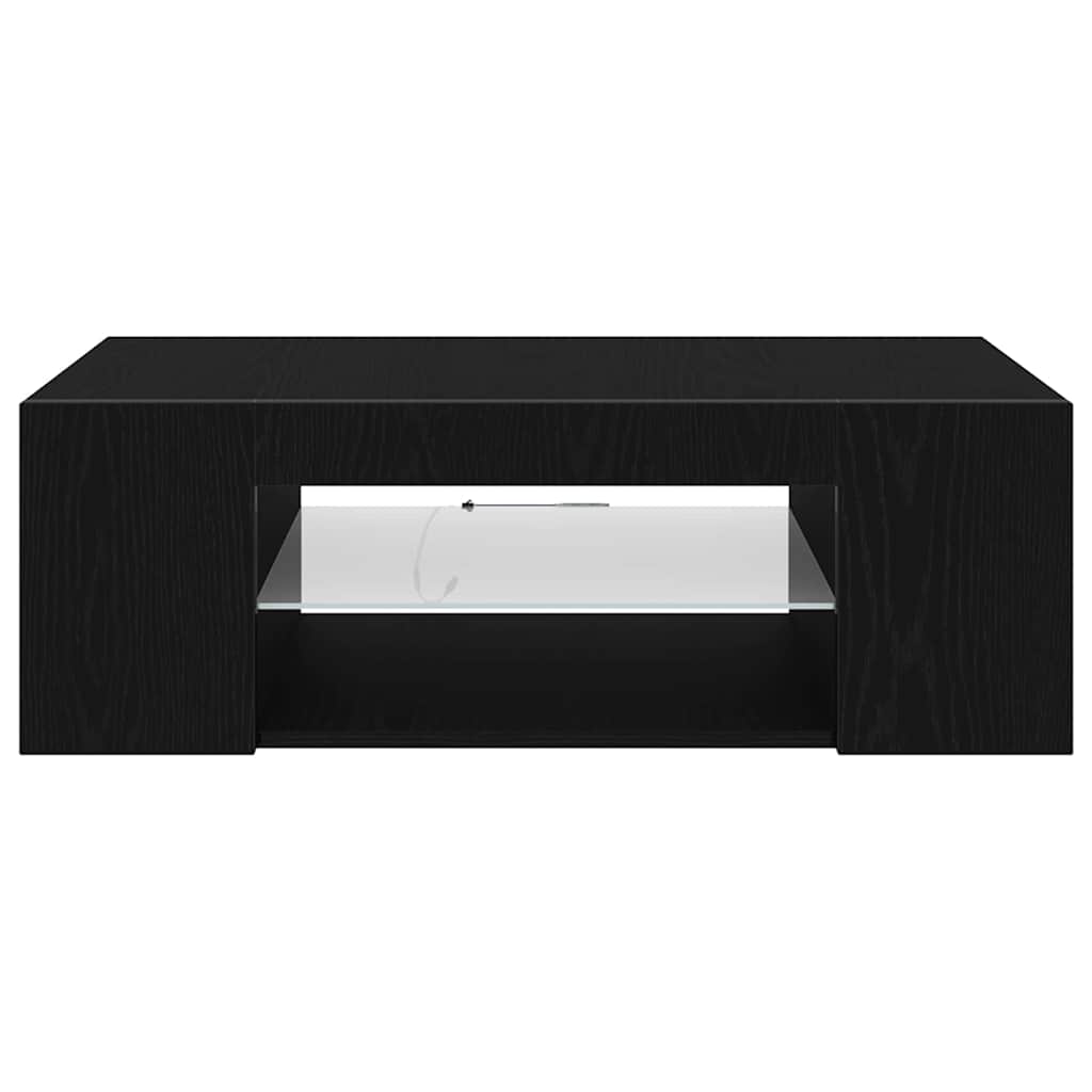 TV-skab Sort 90 x 39 x 30 cm Konstrueret træ