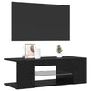 TV-skab Sort 90 x 39 x 30 cm Konstrueret træ
