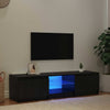 TV-skab Sort 140 x 40 x 35.5 cm Konstrueret træ