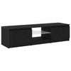 TV-skab Sort 140 x 40 x 35.5 cm Konstrueret træ
