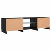 TV-skab Sort 140 x 40 x 35.5 cm Konstrueret træ