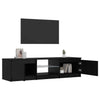 TV-skab Sort 140 x 40 x 35.5 cm Konstrueret træ
