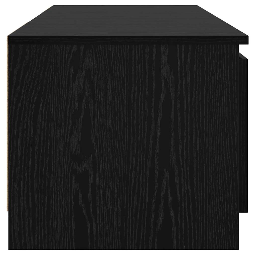 TV-skab Sort 140 x 40 x 35.5 cm Konstrueret træ