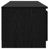 TV-skab Sort 140 x 40 x 35.5 cm Konstrueret træ