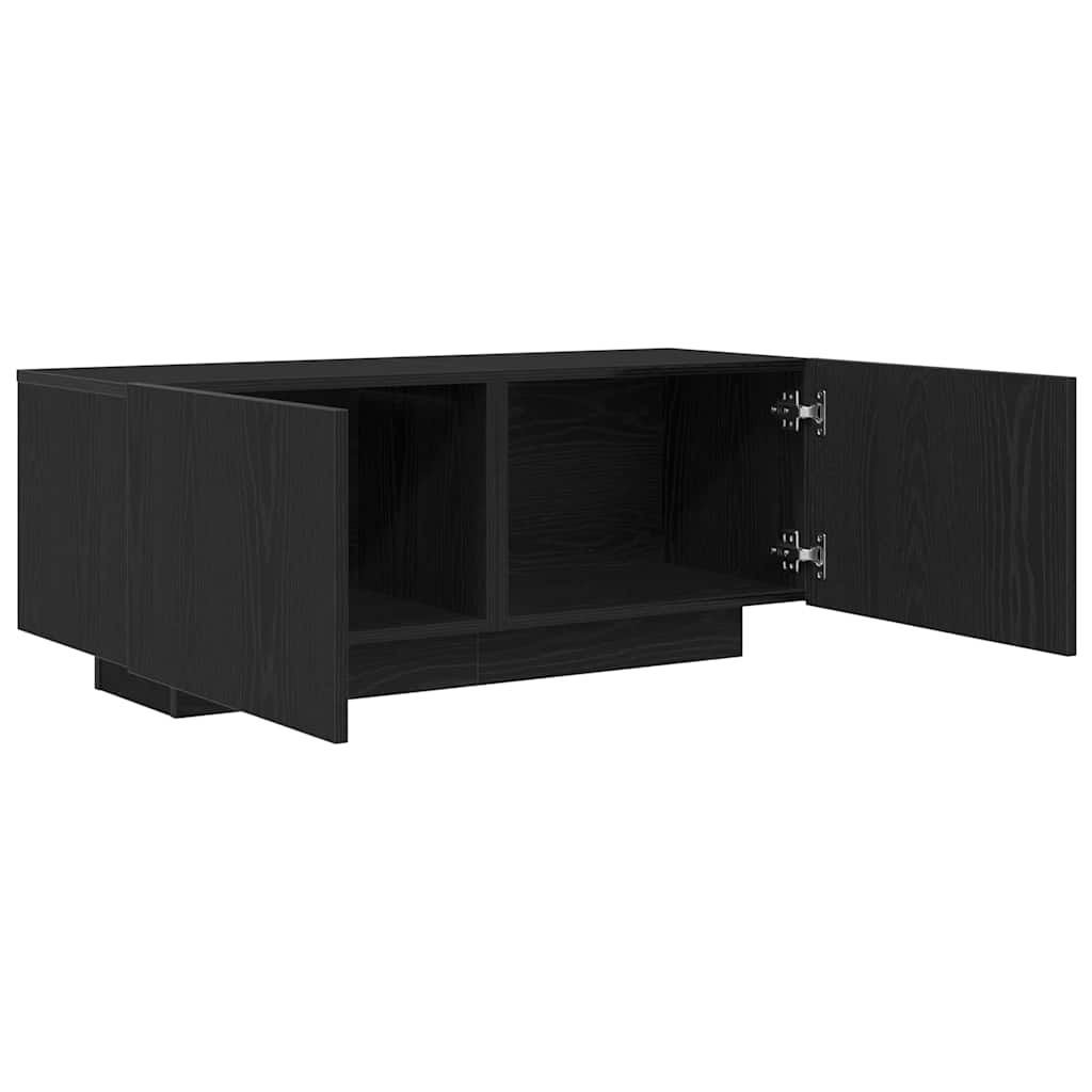 TV-skab Sort 100 x 35 x 40 cm Konstrueret træ