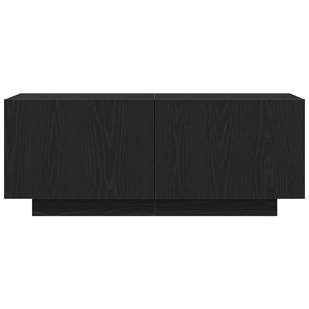 TV-skab Sort 100 x 35 x 40 cm Konstrueret træ