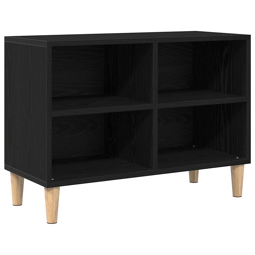 TV-skab Sort 69.5 x 30 x 50 cm Konstrueret træ