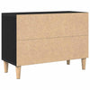TV-skab Sort 69.5 x 30 x 50 cm Konstrueret træ