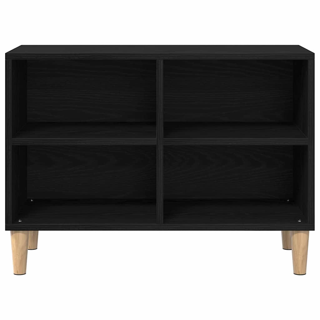 TV-skab Sort 69.5 x 30 x 50 cm Konstrueret træ